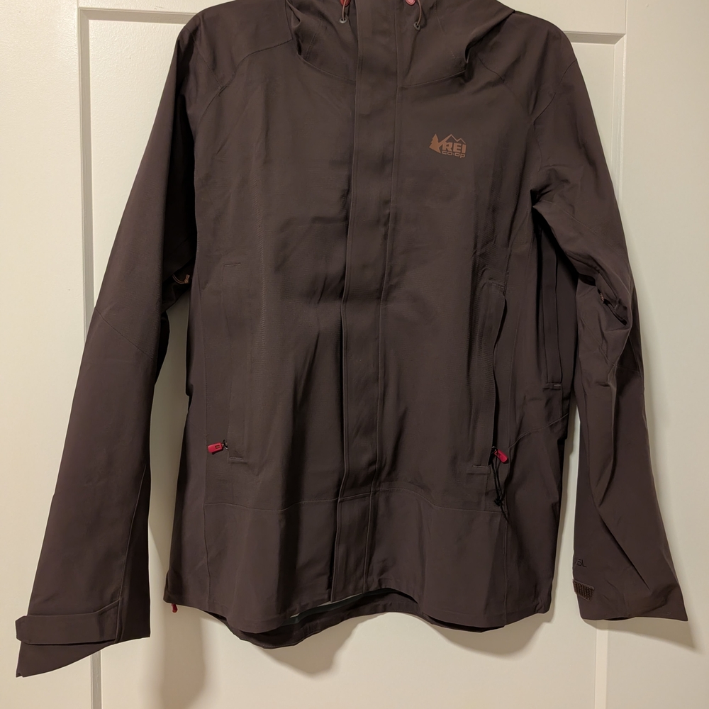 REI Plum Hooded Rain Jacket